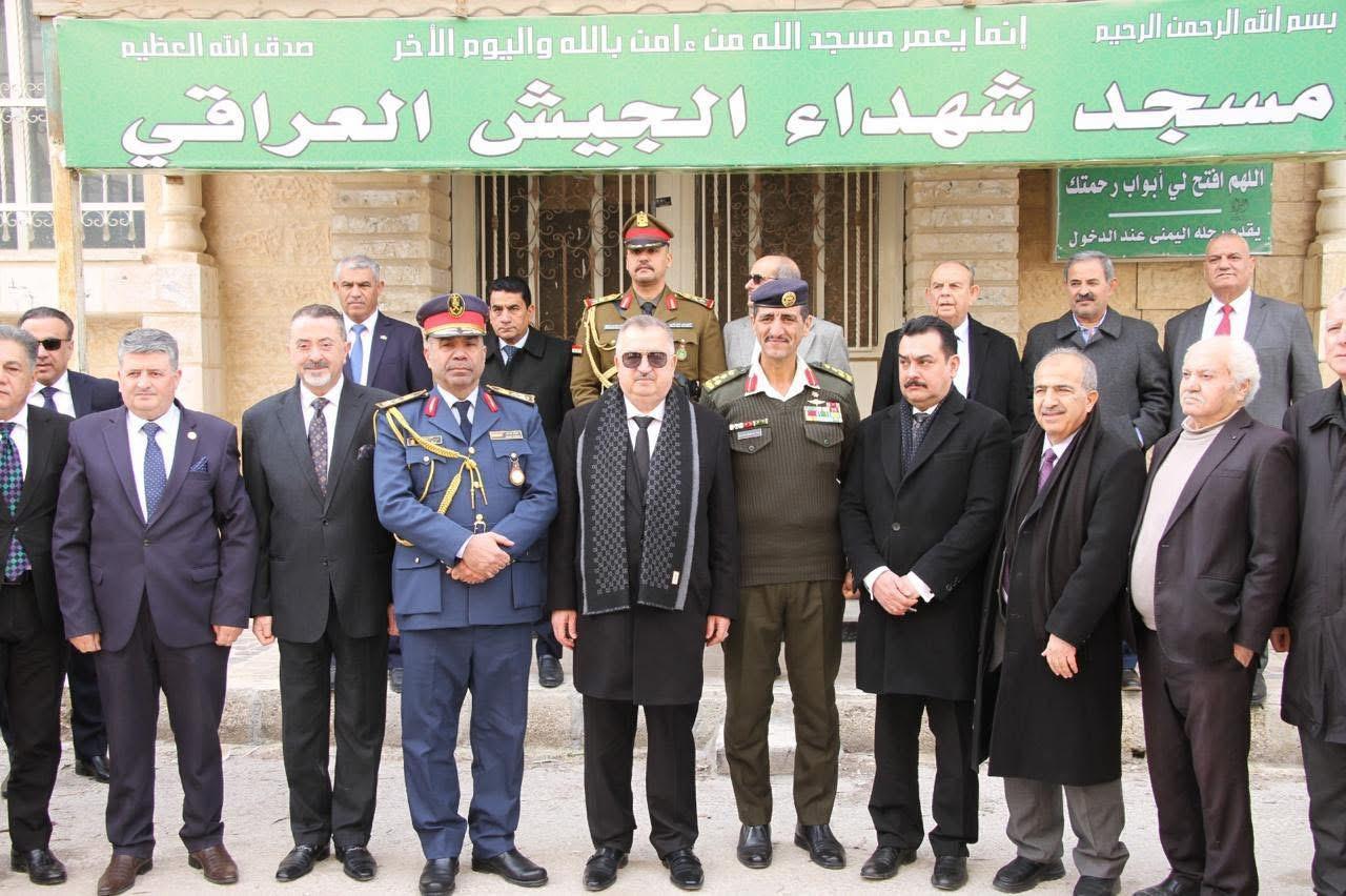 سفير جمهورية العراق لدى المملكة الأردنية الهاشمية وسفيرها غير المقيم لدى دولة فلسطين يزور مقبرة ومسجد شهداء الجيش العراقي