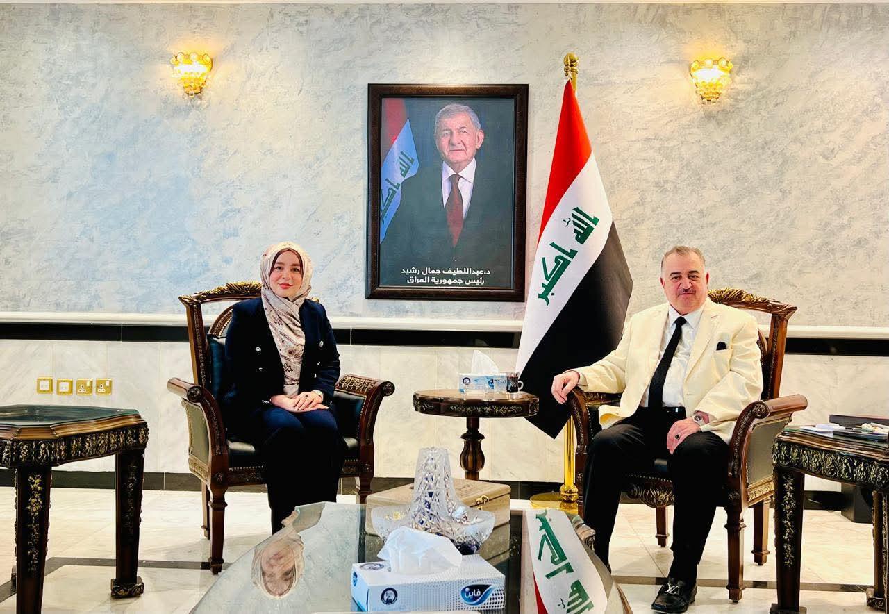 سفير جمهورية العراق لدى المملكة الأردنية الهاشمية يستقبل عضو مجلس النواب في الدورة السابقة السيدة كاڤين شيخ سعيد