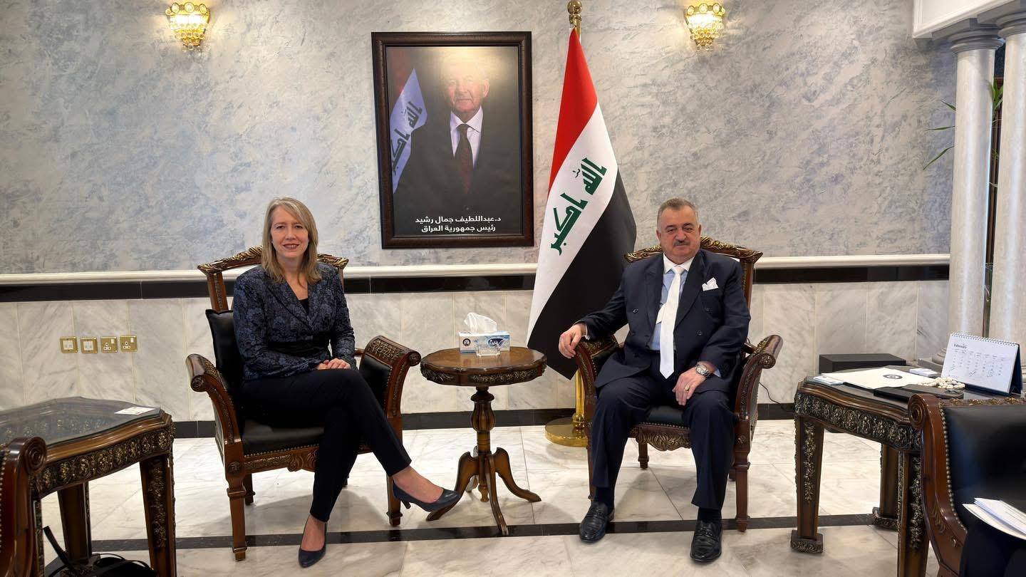 سفير جمهورية العراق لدى المملكة الأردنية الهاشمية يستقبل المنسقة المقيمة للأمم المتحدة في الأردن