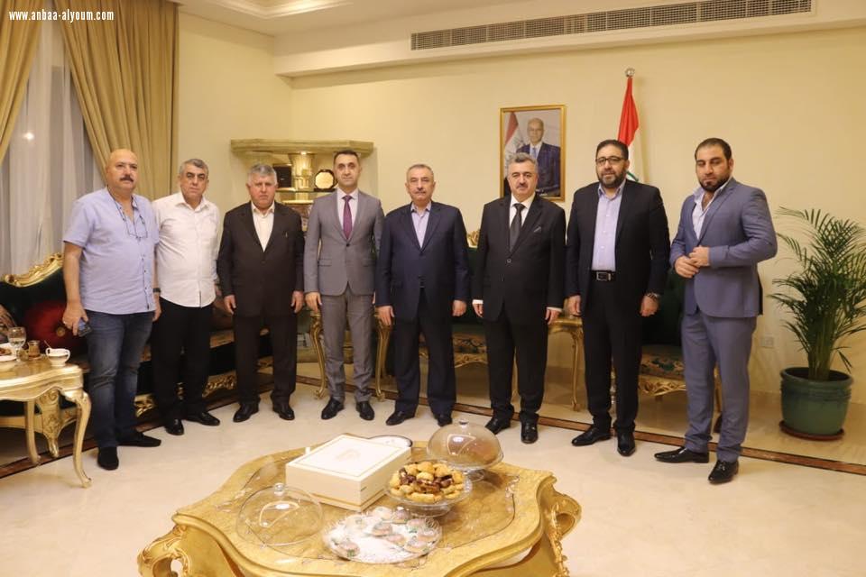 السفير البرزنجي يستقبل عددا من الضيوف في دار سكن سفير جمهورية العراق بتاريخ 6-12-2019  