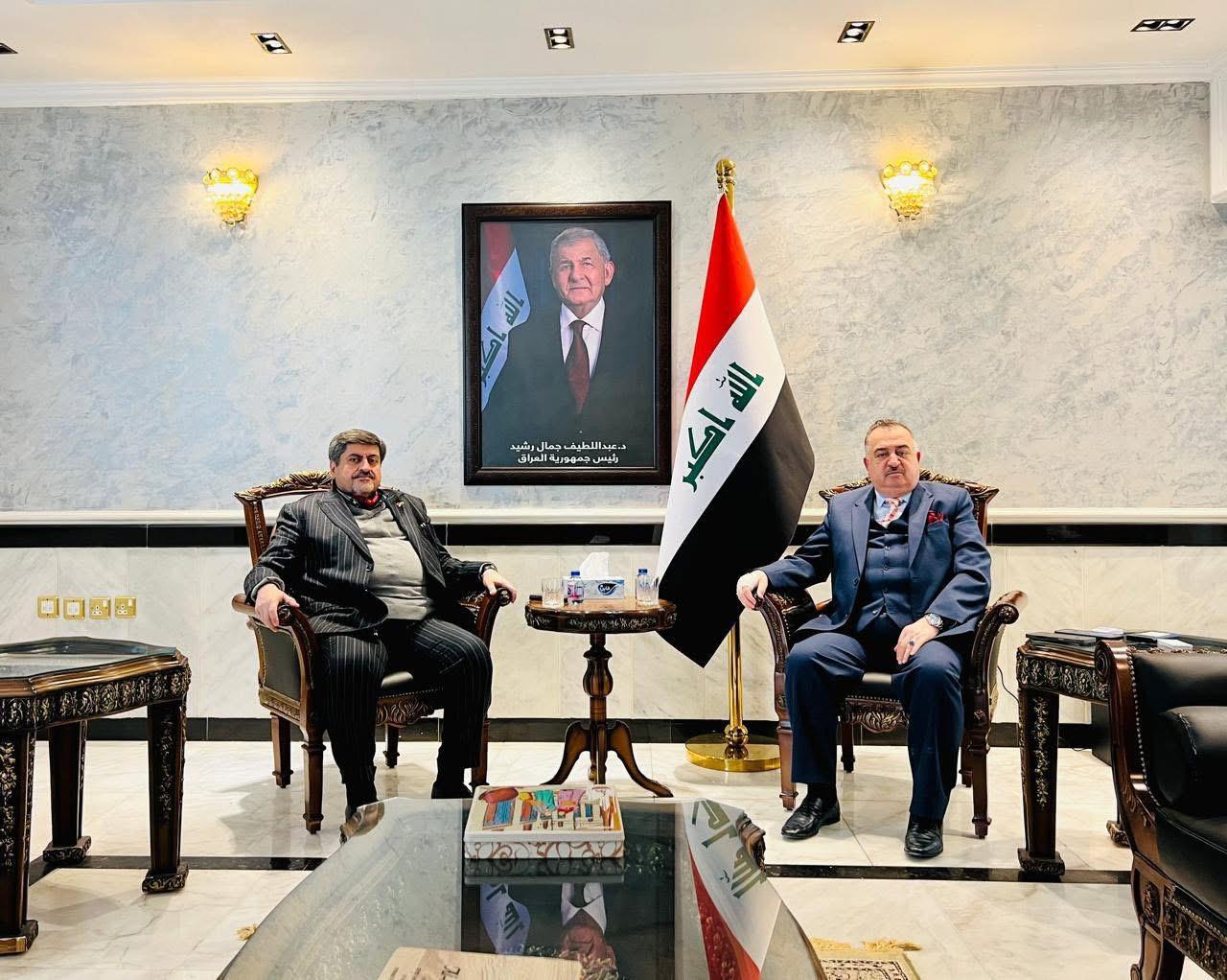 سفير جمهورية العراق لدى المملكة الأردنية الهاشمية يستقبل الرئيس التنفيذي لمجموعة فادوكس