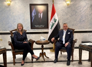 سفير جمهورية العراق لدى المملكة الأردنية الهاشمية يستقبل المنسقة المقيمة للأمم المتحدة في الأردن