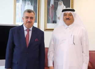 مدير ادارة الشؤون الهندسية في وزارة الخارجية القطرية يلتقي  السفير عمر البرزنجي