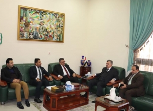 السفير عمر البرزنجي يستقبل الدكتور سلام الخفاجي وكيل وزارة الهجرة والمهجرين السابق في مكتبه