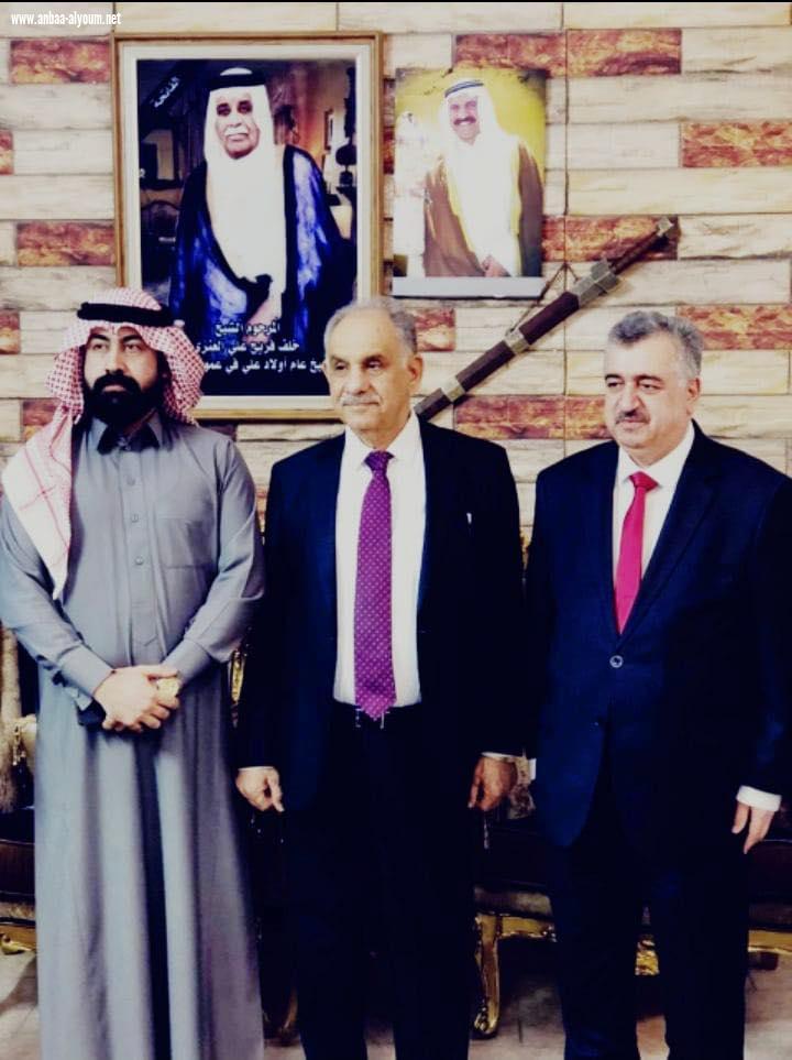 السفير عمر البرزنجي يلتقي بمعالي الدكتور صالح المطلك نائب رئيس الوزراء العراقي الاسبق