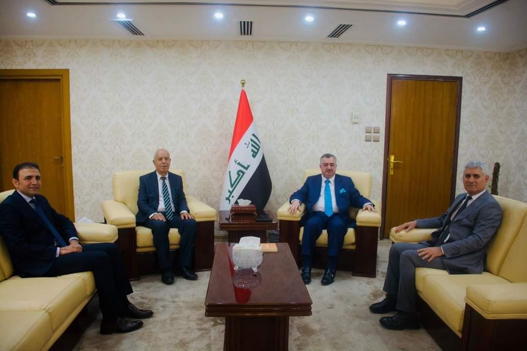 الوكيل البرزنجي يستقبل مستشار رئيس حكومة إقليم كوردستان العراق، ومدراء عامين من وزارة الزراعة والموارد المائية في حكومة الإقليم .