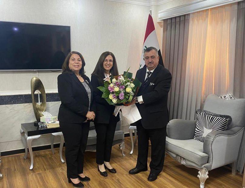 الوكيل البرزنجي يستقبل مسؤولة مركز الإتحاد الوطني الكوردستاني في بغداد، ونائبةً في مجلس النواب