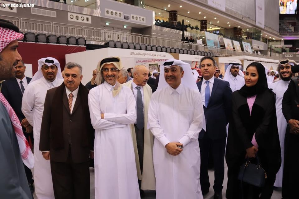  السفير عمر البرزنجي يلبي دعوة صلاح غانم العلي وزير الثقافة والرياضة القطري