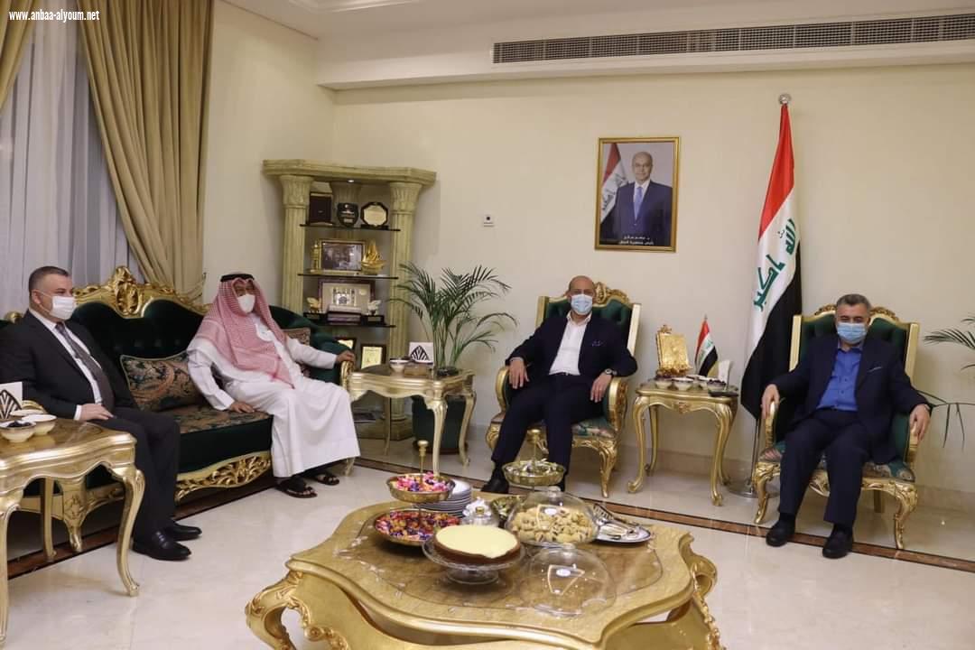 السفير عمر البرزنجي يستقبل معالي وزير الشباب والرياضة العراقي والمدير التنفيذي للتحالف العالمي للاراضي الجافة