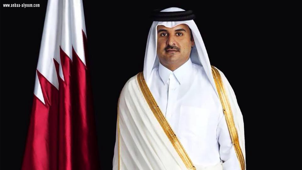  امير دولة قطر الشقيقة  يجري اتصالاً هاتفياً مع  الرئيس العراقي