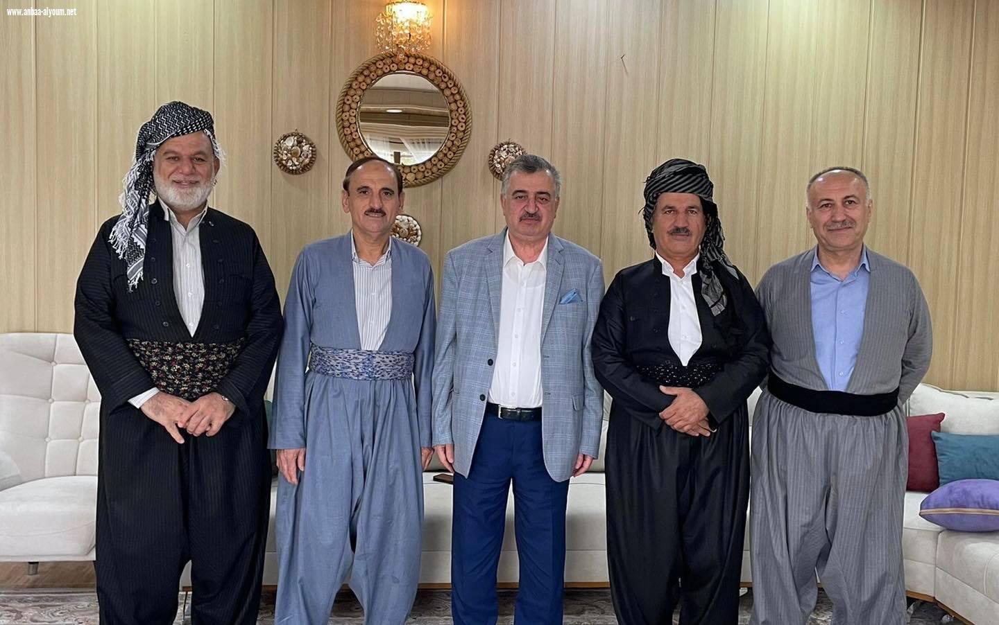 السفير عمر البرزنجي في ضيافة المهندس السيد جلال طاهر بگ