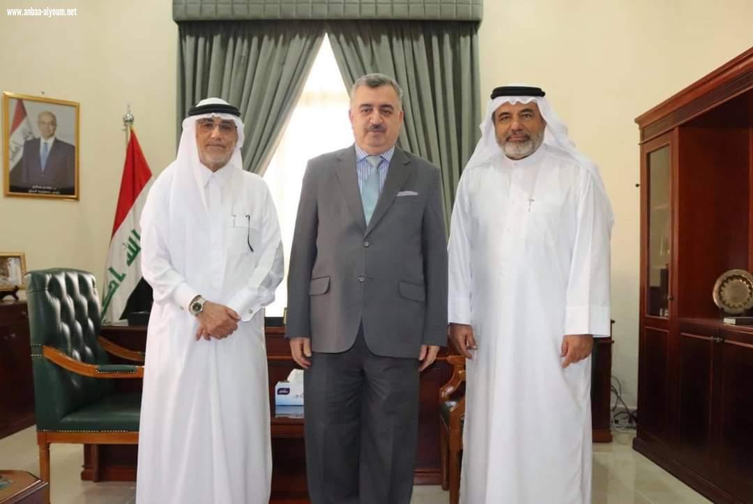 السفير عمر البرزنجي يستقبل الدكتور عبد الغفور الهيتي والدكتور علي بن يوسف المحمدي