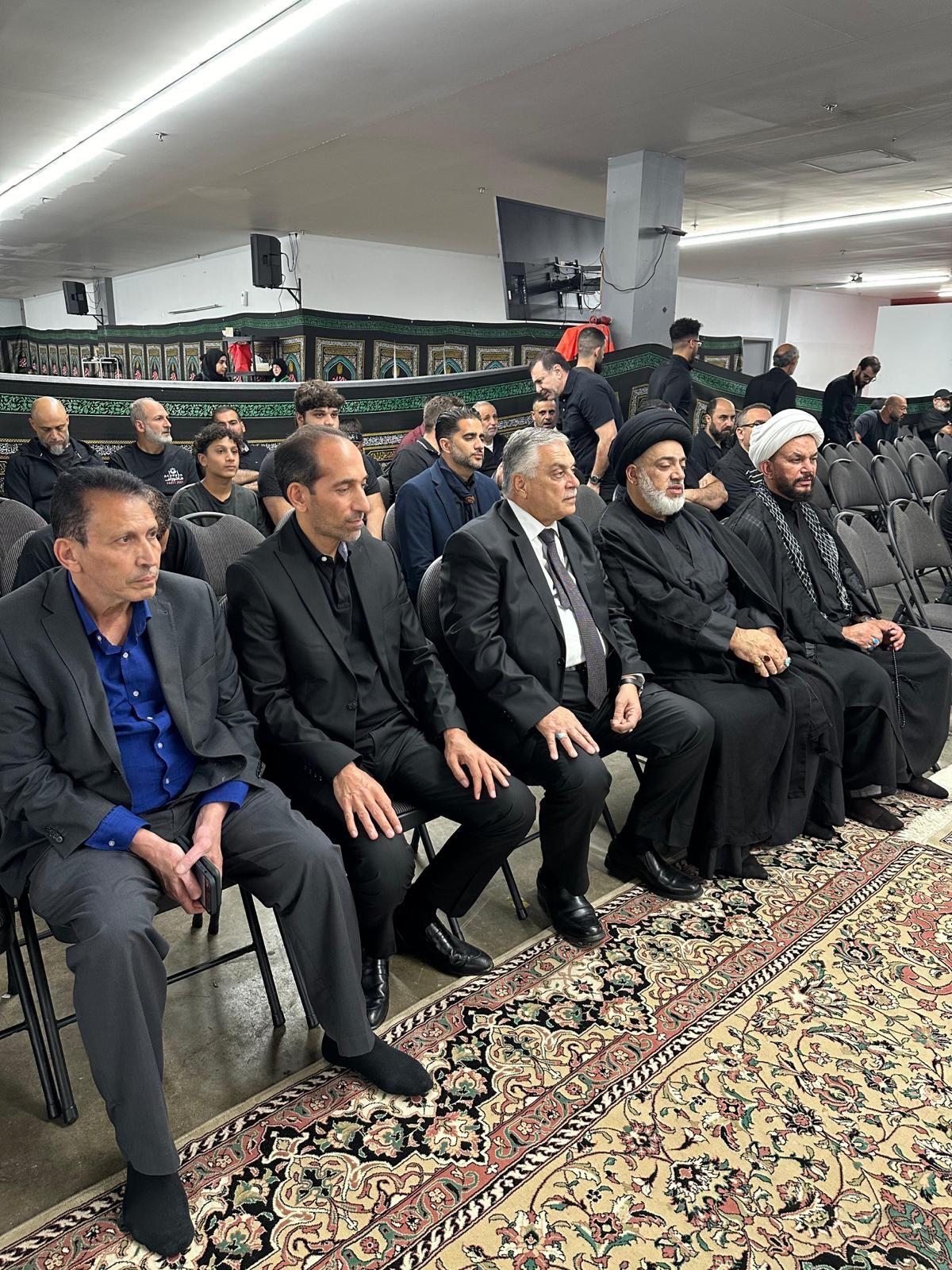 رئيس بعثة العراق يحضر مراسم عاشوراء للجالية العراقية و الاسلامية في العاصمة الكندية / اوتاوا.
