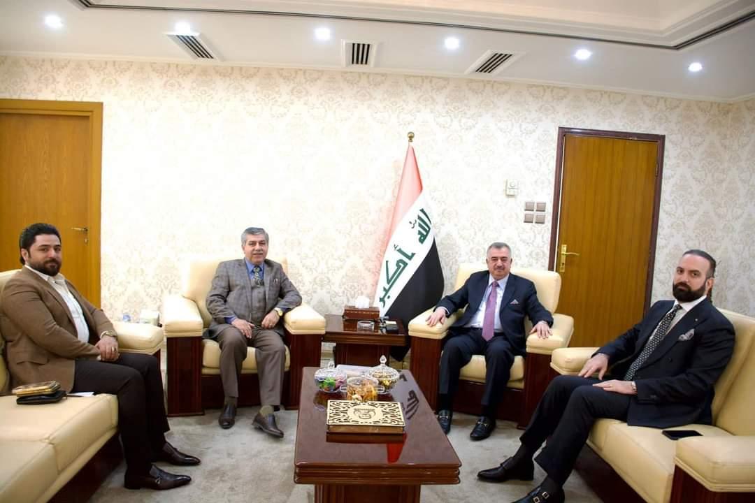 الوكيل البرزنجي يستقبل مدير الشرطة العربية والدولية - الانتربول سابقًا
