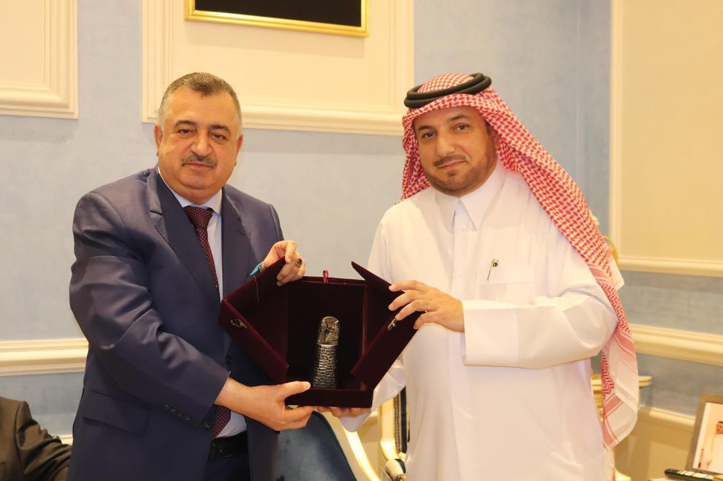 السفير البرزنجي يلبي دعوة عشاء كريمة مقدمة من سعادة مدير ادارة المراسم في وزارة خارجية دولة قطر