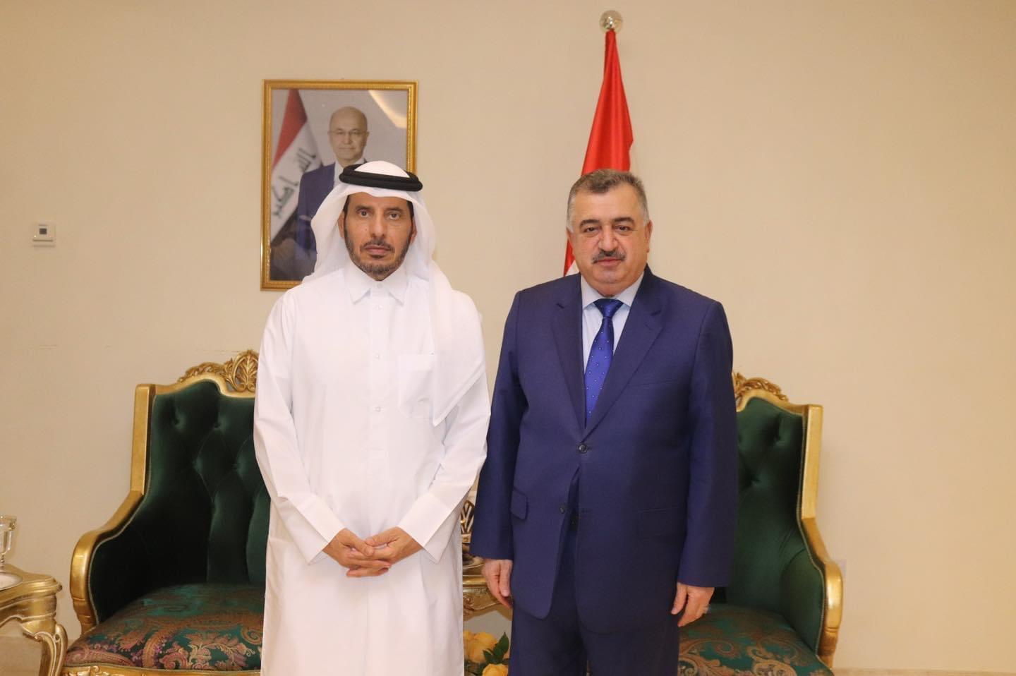 معالي رئيس مجلس الوزراء ووزير الداخلية السابق في ضيافة السفير البرزنجي