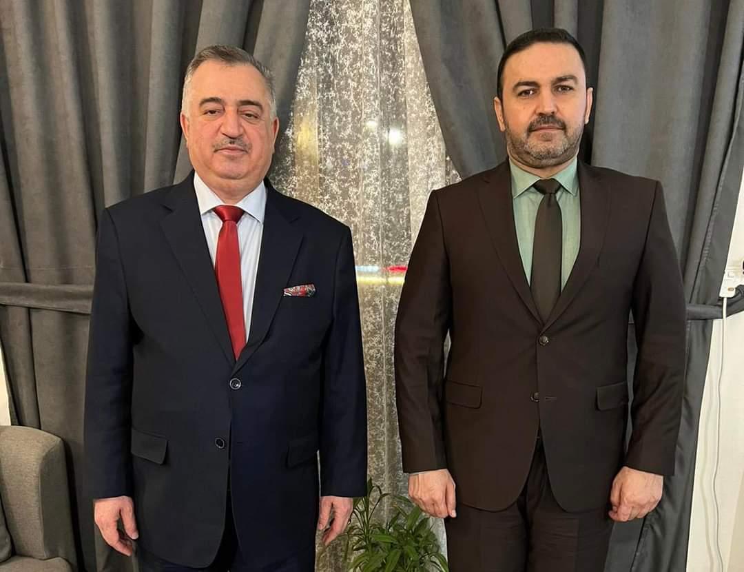 الوكيل البرزنجي يلبي دعوة كريمة من الدكتور عثمان الجحيشي رئيس ديوان الوقف السني السابق وعضو مجلس النواب العراقي السابق.