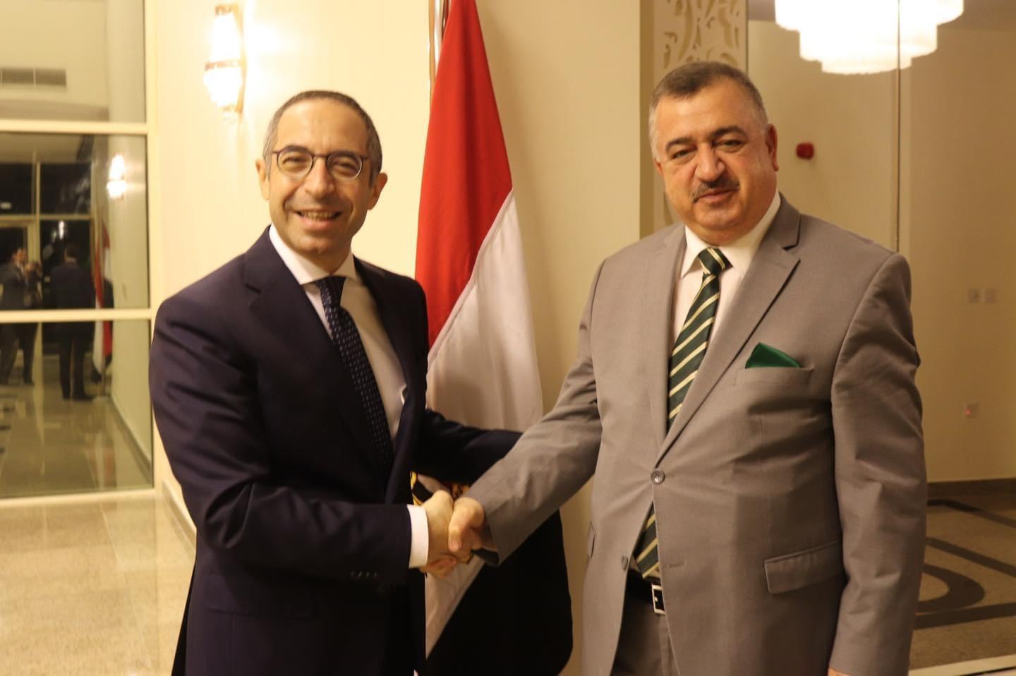 السفير البرزنجي يشارك في حفل استقبال بمناسبة الاحتفال بالذكرى السبعين للعيد الوطني لجمهورية مصر العربية