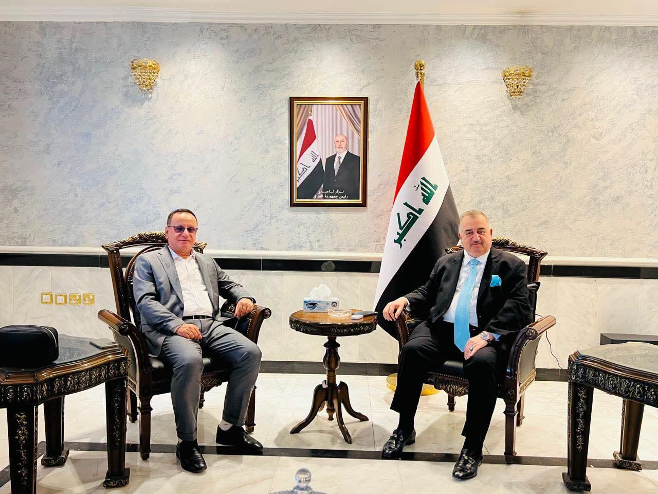سفير جمهورية العراق لدى المملكة الأردنية الهاشمية يستقبل مسؤول العلاقات العامة للحزب الديمقراطي الكوردستاني/ محافظة نينوى