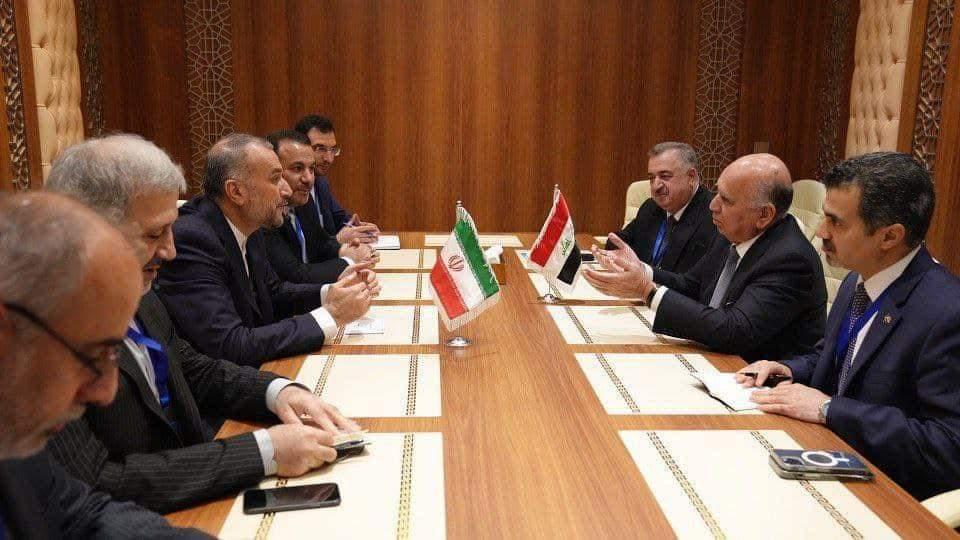 نائب رئيس مجلس الوزراء وزير الخارجيَّة يبحث مع نظيره الإيرانيّ الجهود المبذولة لوقف الحرب على ⁧ غزّة