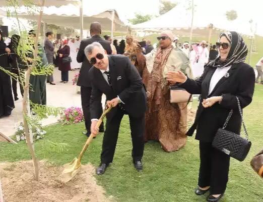 السفير عمر البرزنجي وعقيلته يلبيان دعوة حفل حديقة السيدات الدبلوماسيات الافريقية