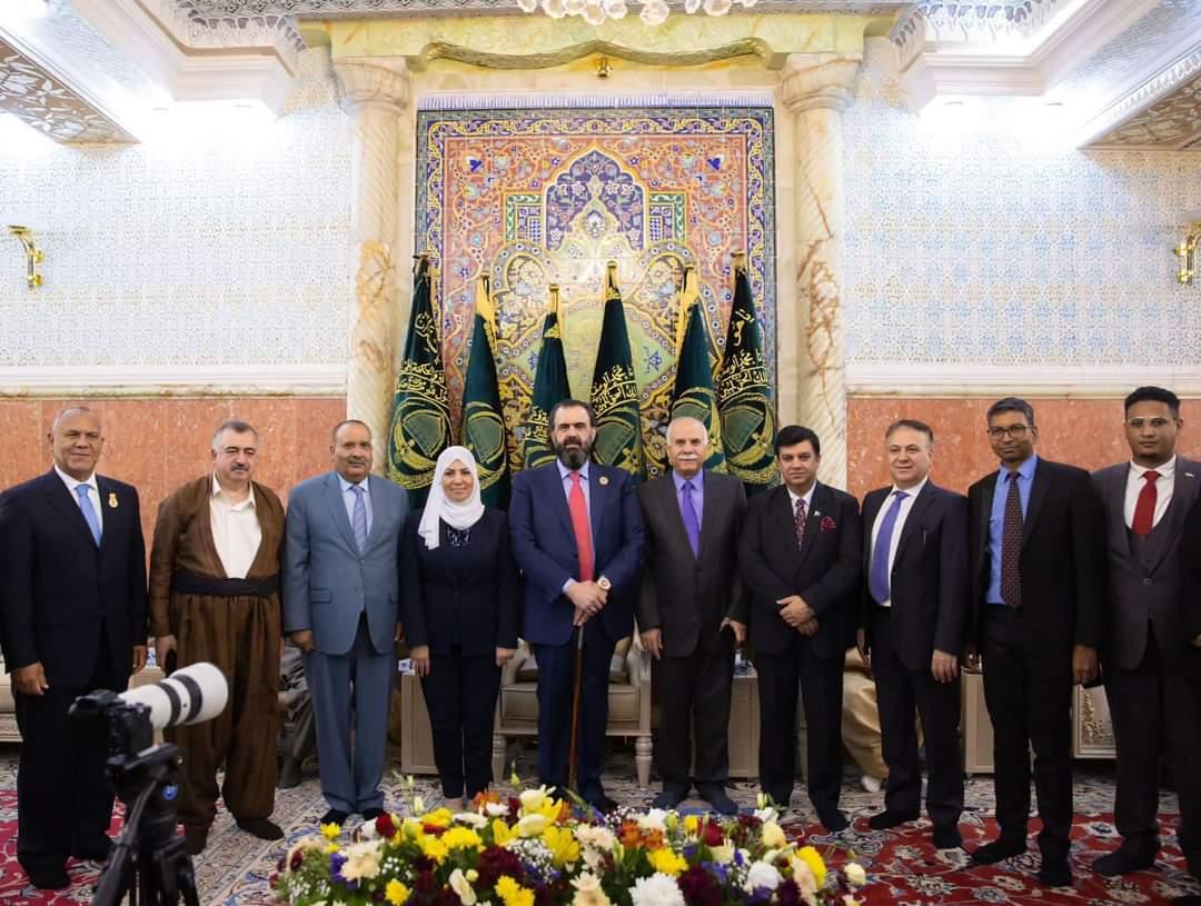 وكيل وزارة الخارجية عمر البرزنجي يلبي دعوة رئيس الطريقة العلية القادرية الكسنزانية في  العالم