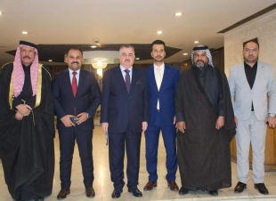 الوكيل البرزنجي يلتقي عددًا من الشيوخ والأصدقاء والشخصيات العامة في فندق المنصور ميليا ببغداد