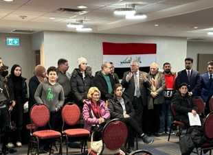 الوفد القنصلي للسفارة العراقية ينهي زيارته لمدينة كالكري  في البرتا . 