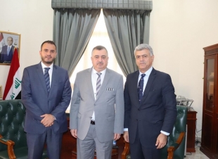 السفير البرزنجي يستقبل الاستاذ شفيق شباط