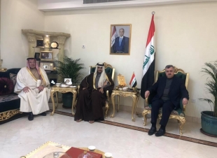 السفير عمرالبرزنجي يستقبل سعادة الشيخ فهد بن عبدالله بن سعود آل ثاني في دار السكن