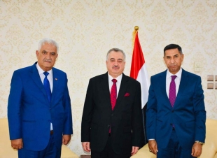 الوكيل عمر البرزنجي يستقبل لواء الشرطة المتقاعد المحامي المستشار محمد صابر الهموندي