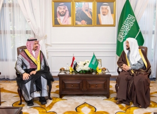 بدعوة رسمية من معالي وزير الأوقاف السعودي  .. الدكتور الجنابي يلتقي معالي الدكتور عبد اللطيف بن عبد العزيز آل الشيخ