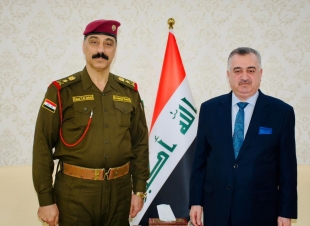 الوكيل البرزنجي يستقبل المفتش العسكري العام لوزارة الدفاع