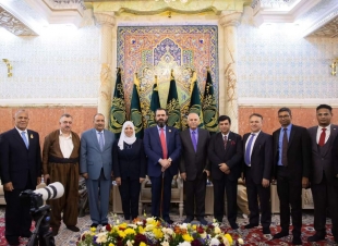 وكيل وزارة الخارجية عمر البرزنجي يلبي دعوة رئيس الطريقة العلية القادرية الكسنزانية في  العالم